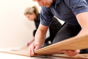 Flooring flooring professionals installing a new floor