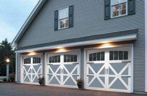 3 car garage with 3 doors