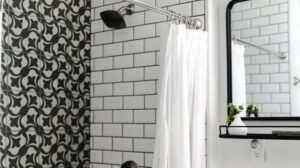 completed bathroom tile project
